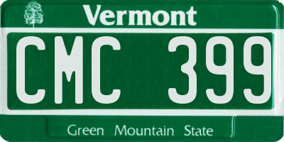 VT license plate CMC399