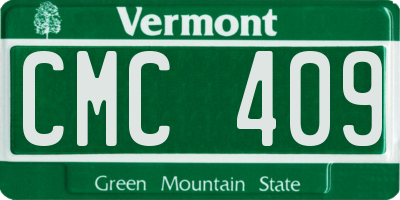 VT license plate CMC409
