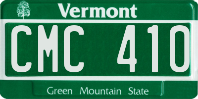 VT license plate CMC410
