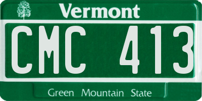 VT license plate CMC413