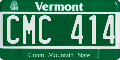 VT license plate CMC414