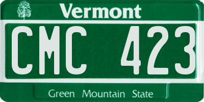 VT license plate CMC423
