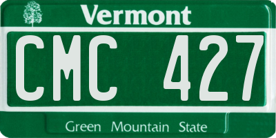 VT license plate CMC427
