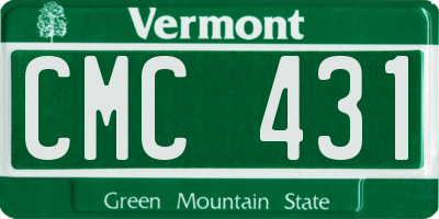 VT license plate CMC431