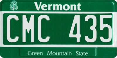 VT license plate CMC435