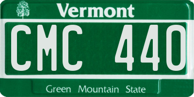 VT license plate CMC440