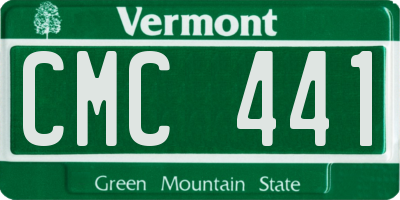VT license plate CMC441