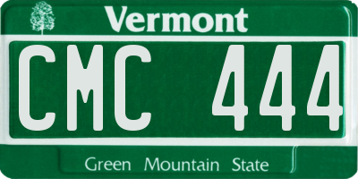 VT license plate CMC444