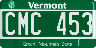 VT license plate CMC453