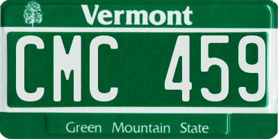 VT license plate CMC459