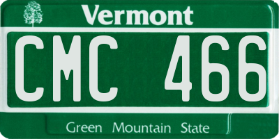 VT license plate CMC466