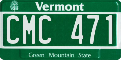 VT license plate CMC471