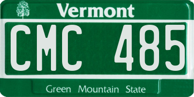VT license plate CMC485