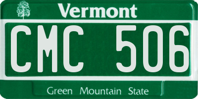 VT license plate CMC506