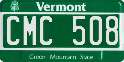 VT license plate CMC508