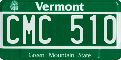 VT license plate CMC510