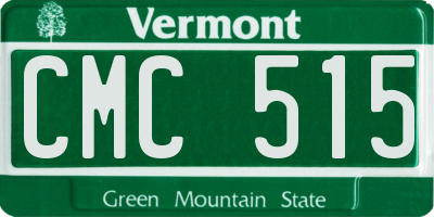 VT license plate CMC515
