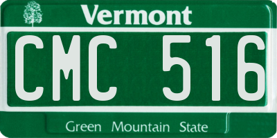 VT license plate CMC516