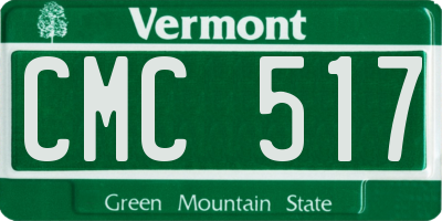 VT license plate CMC517