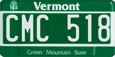 VT license plate CMC518