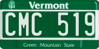VT license plate CMC519