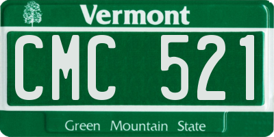 VT license plate CMC521