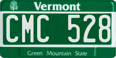 VT license plate CMC528