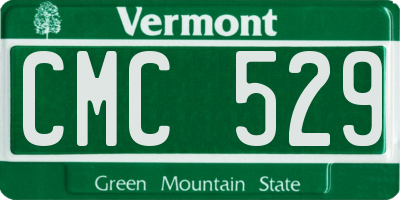 VT license plate CMC529