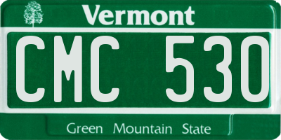 VT license plate CMC530
