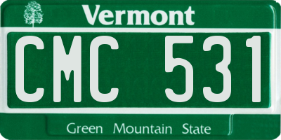 VT license plate CMC531