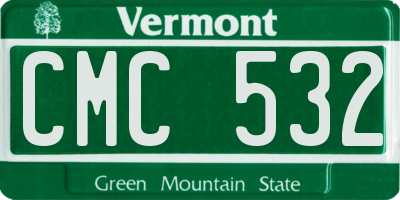 VT license plate CMC532
