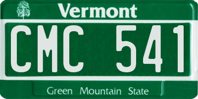 VT license plate CMC541