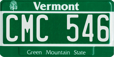 VT license plate CMC546