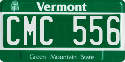 VT license plate CMC556