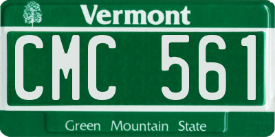 VT license plate CMC561