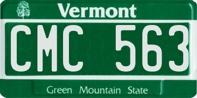 VT license plate CMC563