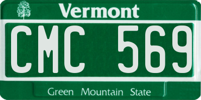VT license plate CMC569