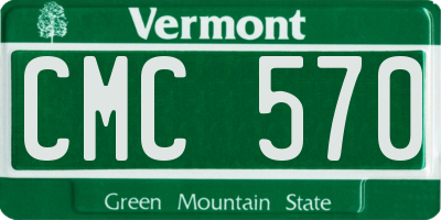 VT license plate CMC570