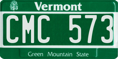 VT license plate CMC573