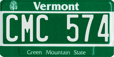 VT license plate CMC574