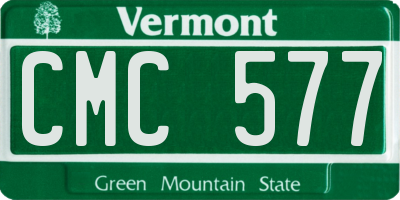 VT license plate CMC577