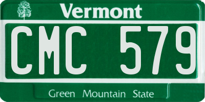 VT license plate CMC579