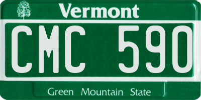 VT license plate CMC590