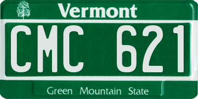 VT license plate CMC621