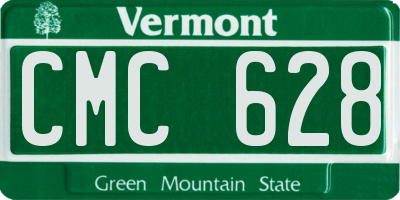 VT license plate CMC628