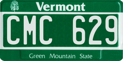 VT license plate CMC629