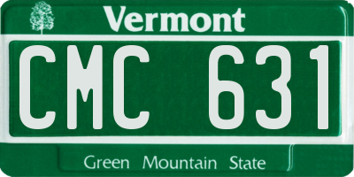 VT license plate CMC631