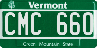 VT license plate CMC660