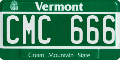 VT license plate CMC666