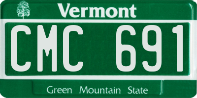 VT license plate CMC691